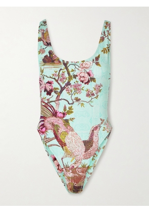SKIMS - + Roberto Cavalli Signature Swim Scoop Neck One Piece - Fagianella - Multi - XXS,XS,S,M,L,XL,2XL