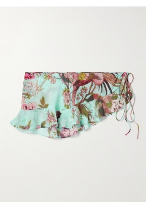 SKIMS - + Roberto Cavalli Low Rise Mini Skirt - Fagianella - Multi - XS,S,M,L,XL