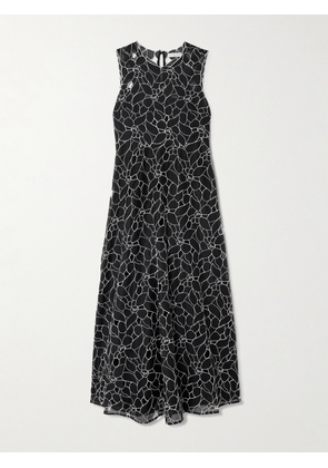 Ulla Johnson - Kiana Cutout Embroidered Cotton-organdy Midi Dress - Black - US0,US2,US4,US6,US8,US10,US12