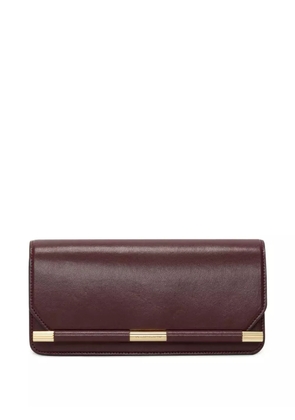 Victoria Beckham 202 leather bar-detail clutch bag - Red