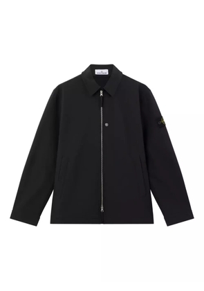 Stone Island logo-patch jacket - Black