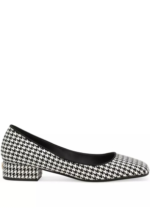Dolce & Gabbana houndstooth pumps - White