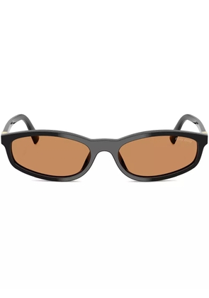Miu Miu Eyewear oval-frame sunglasses - Black