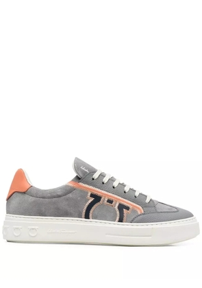 Ferragamo suede low-top sneakers - Grey