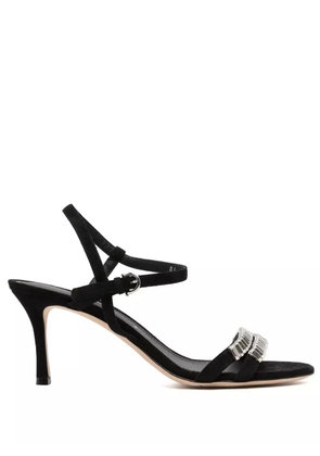 Ferragamo 70mm crystal-embellished sandals - Black
