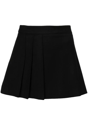 P.A.R.O.S.H. asymmetric pleated miniskirt - Black