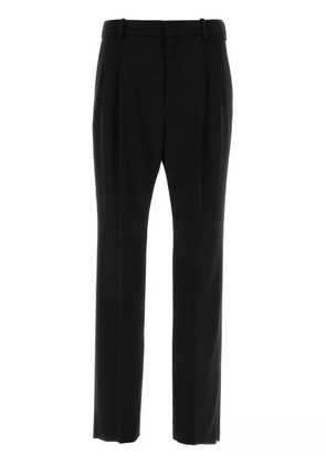 Saint Laurent grain de poudre trailored trousers - Black