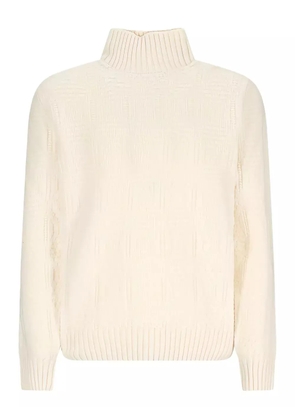 Cruciani turtleneck knited sweater - Neutrals