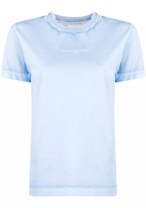 Stella McCartney cotton logo t-shirt - Blue