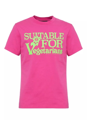 Stella McCartney flower-print graphic T-shirt - Pink