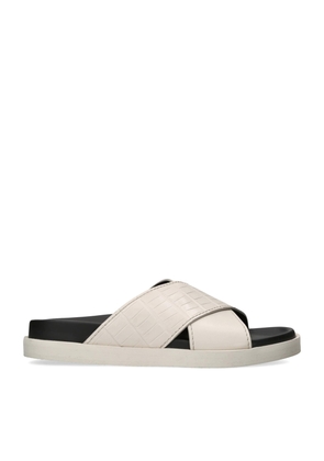 Zegna Crocodile Leather Panarea Slides