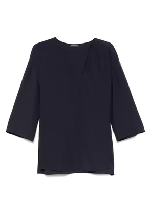 Emporio Armani cady blouse - Blue