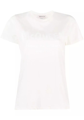 Alexander McQueen logo-print T-shirt - White