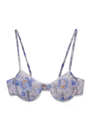 Prada Peony Print Bra