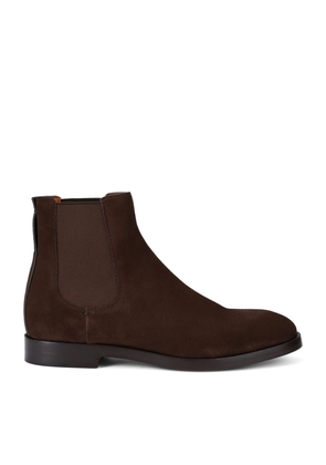 Zegna Suede Torino Chelsea Boots