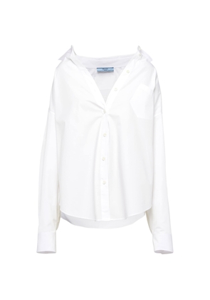 Prada Back-Logo Oversized Shirt