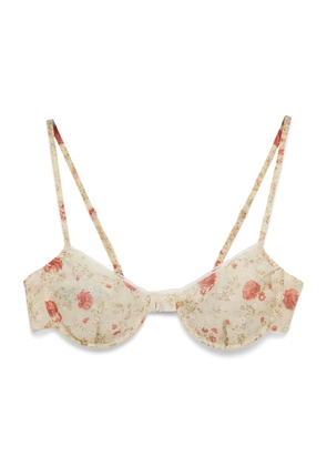 Prada Poppy Print Bra