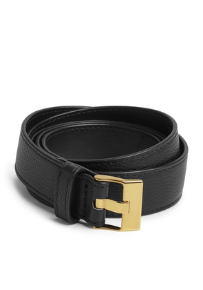 Bottega Veneta Leather Intrecciato Weave Belt