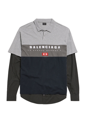 Balenciaga Cotton Hybrid Polo Shirt