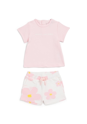 Marc Jacobs Kids Logo T-Shirt and Shorts Set