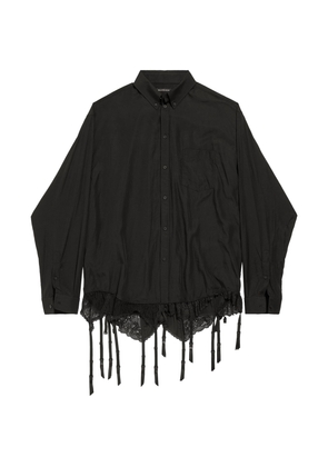 Balenciaga Lingerie-Trim Shirt