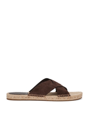 Zegna Suede Espadrille Sandals