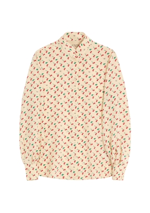 Valentino Silk Cherry Print Shirt