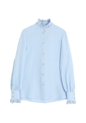 Valentino Linen Embroidered Shirt