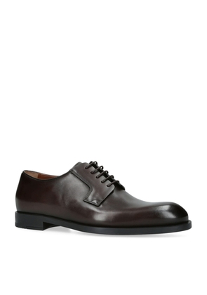 Zegna Leather Classic Flex Derby Shoes