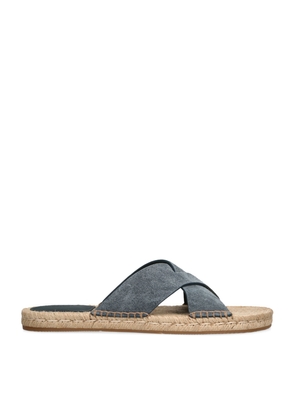 Zegna Suede Espadrille Sandals