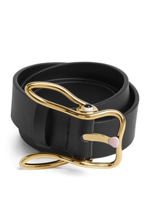 Bottega Veneta Leather Bunny Belt