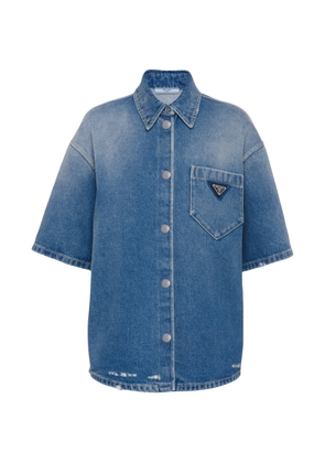Prada Denim Logo Shirt