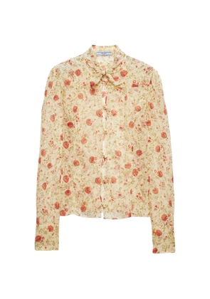 Prada Silk Floral Shirt