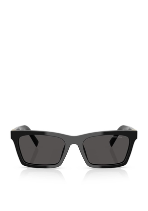 Miu Miu Acetate Rectangular Sunglasses