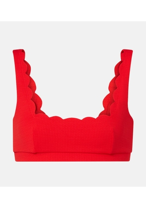 Marysia Mini Palm Springs scalloped bikini top