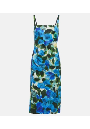 Dries Van Noten Floral cotton poplin midi dress