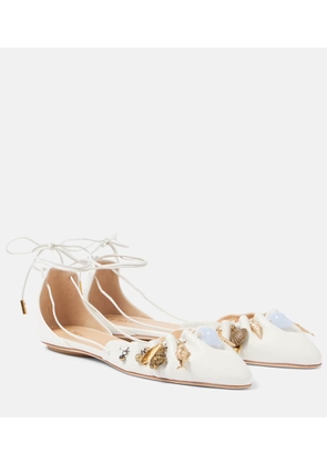 Chloe Sea Treasures embellished leather flats