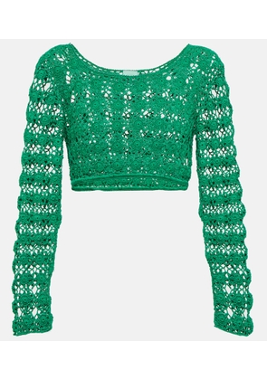 Anna Kosturova Bella crochet cotton crop top