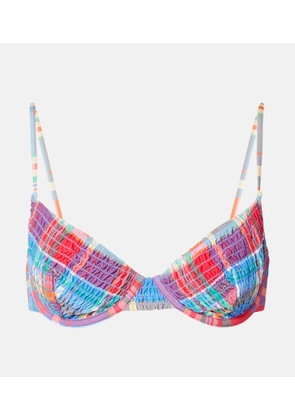 Polo Ralph Lauren UW Balconette Bra checked bikini top