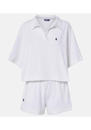 Polo Ralph Lauren Cotton terry polo shirt and shorts set