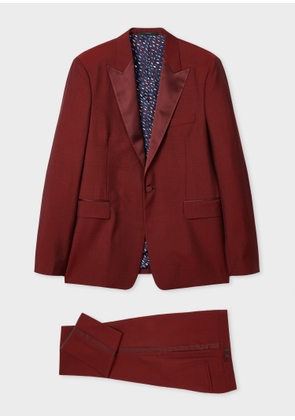 Paul Smith The Soho - Tailored-Fit Burgundy Wool-Mohair Evening Suit