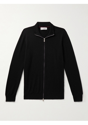 Brunello Cucinelli - Cashmere Zip-Up Sweater - Men - Black - IT 44