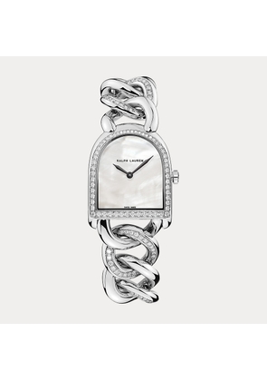 Petite-Link Steel Diamond Stirrup Watch