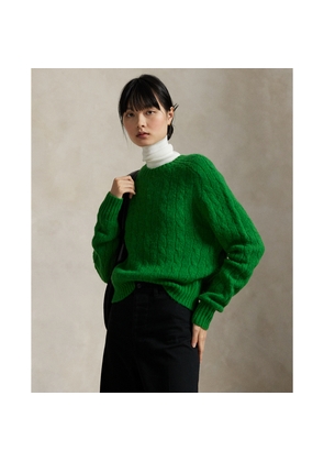 Cable-Knit Wool-Blend Crewneck Jumper