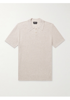 A.P.C. - Jay Slim-Fit Piqué Polo Shirt - Men - Neutrals - S