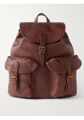 Polo Ralph Lauren - Heritage Logo-Debossed Full-Grain Leather Backpack - Men - Brown