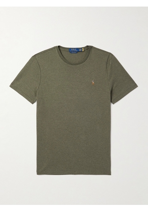 Polo Ralph Lauren - Slim-Fit Logo-Embroidered Cotton-Jersey T-Shirt - Men - Green - XS