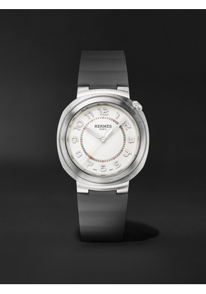 Hermès Timepieces - Cut Automatic 36mm Stainless Steel and Rubber Watch, Ref. No 404924WW00 - Men - Gray