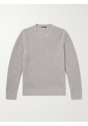 James Perse - Waffle-Knit Recycled-Cashmere Sweater - Men - Gray - 1