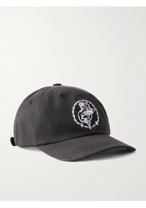 Enfants Riches Déprimés - Enfants En Chaine Logo-Embroidered Cotton-Twill Baseball Cap - Men - Black
